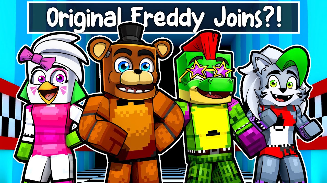 Original Freddy Joins the Glamrocks?! in Minecraft Security Breach