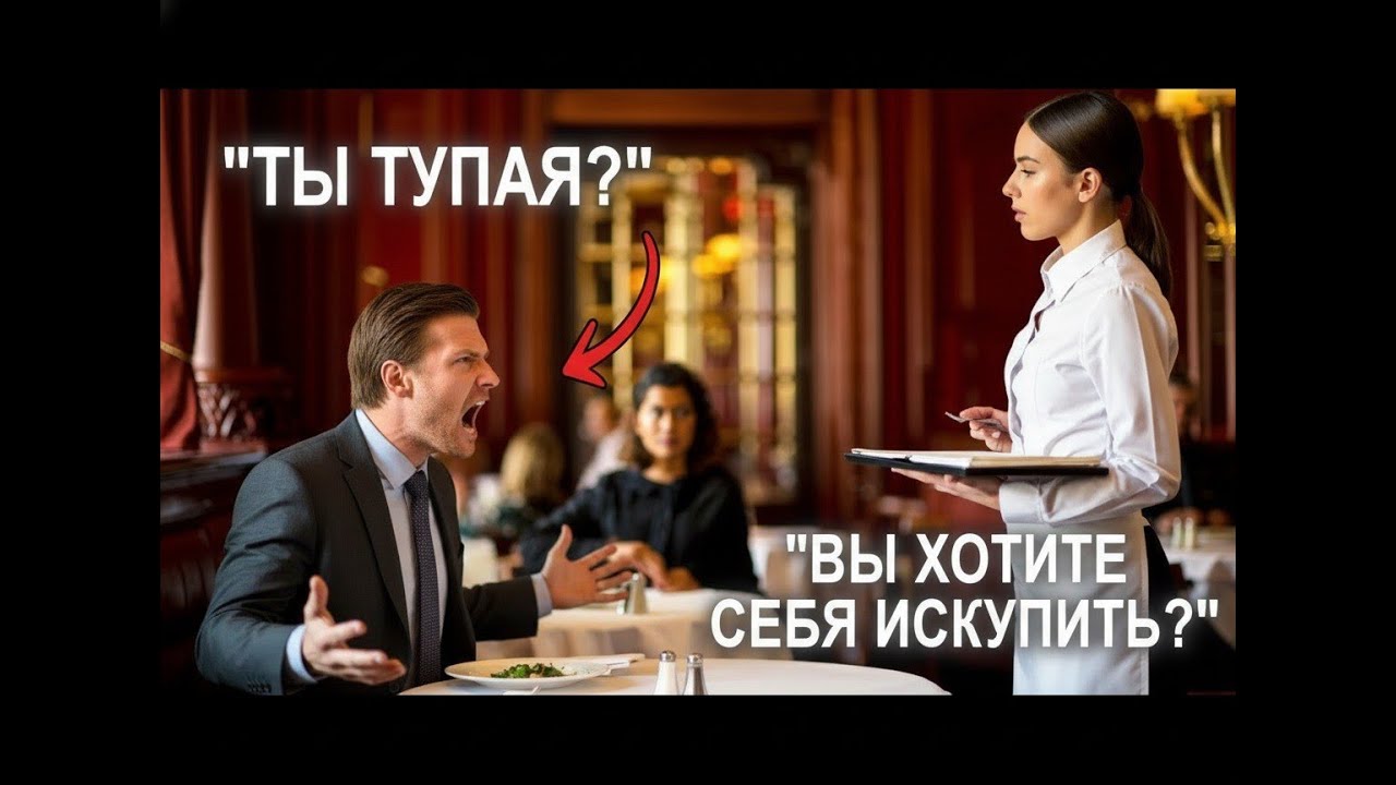 Официантка одной фразой поставила на место наглого богача. Весь зал замер в шоке!