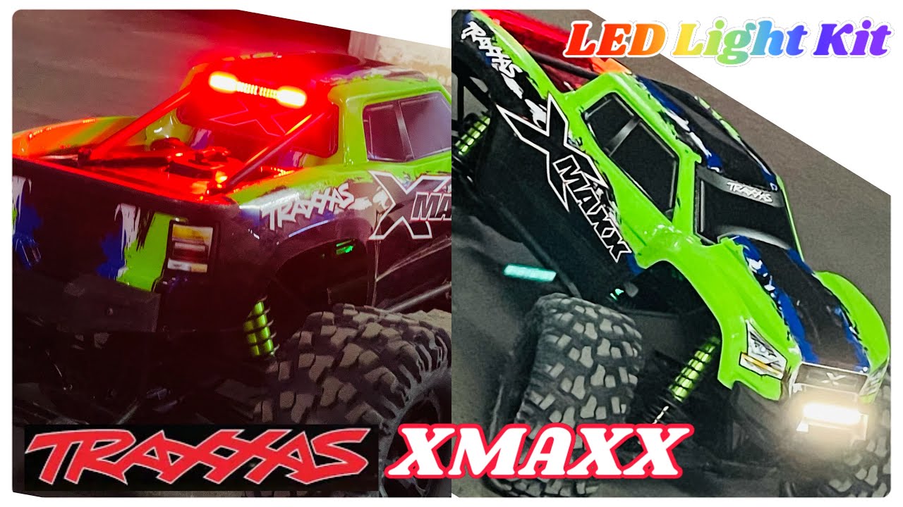 XMaxx LED Light Kit (Traxxas) installation &Testing 💪