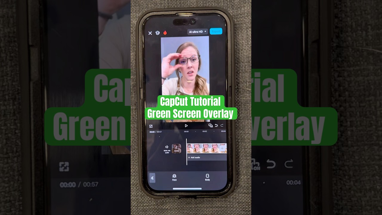 Урок по CapCut - наложение зеленого экрана #урок #технологии