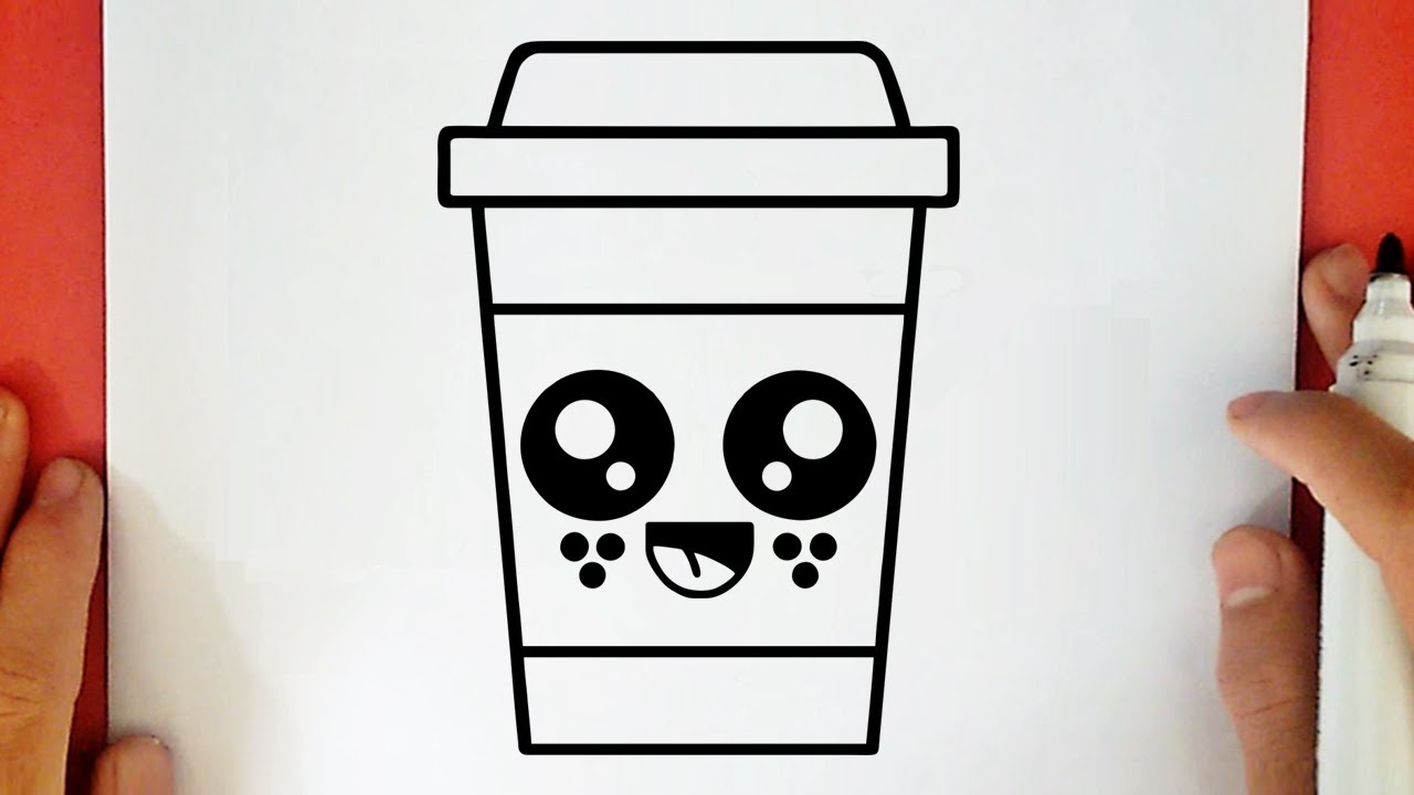 COME DISEGNARE UNA TAZZA DI CAFFÈ KAWAII