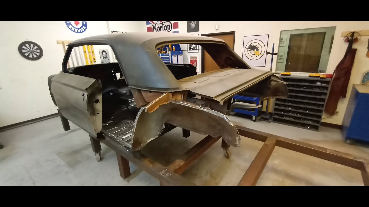 1962 Impala Restoration Part 12 :  Prep for Trunk - Wheel Housings - L/R Quarter Panel Installation