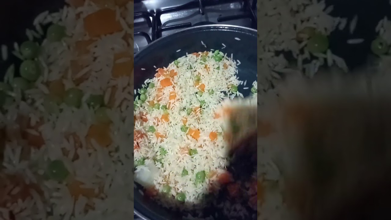 El arroz más rápido de hacer 🤩 #cocina #facil #recetas 