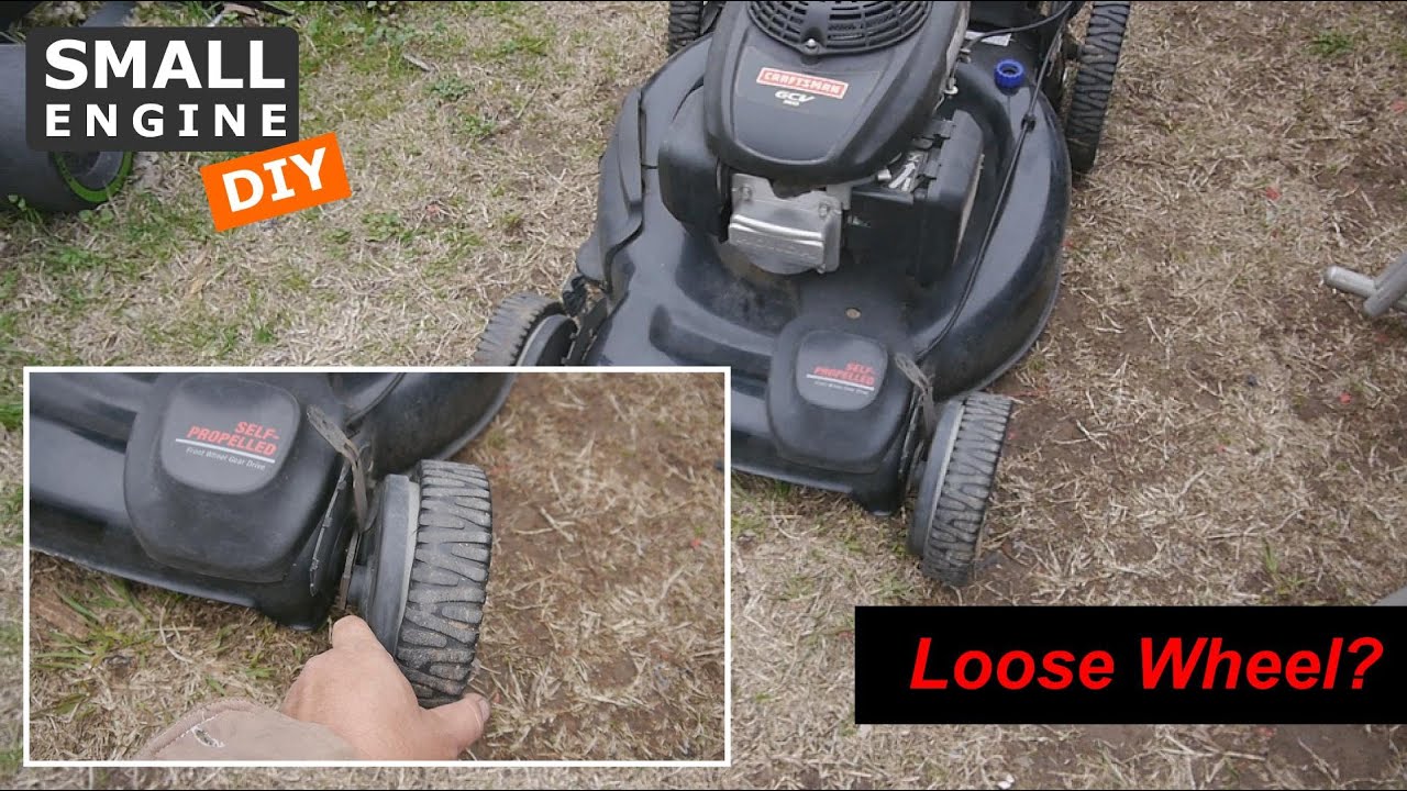 Craftsman Lawn Mower with a Loose Front Wheel