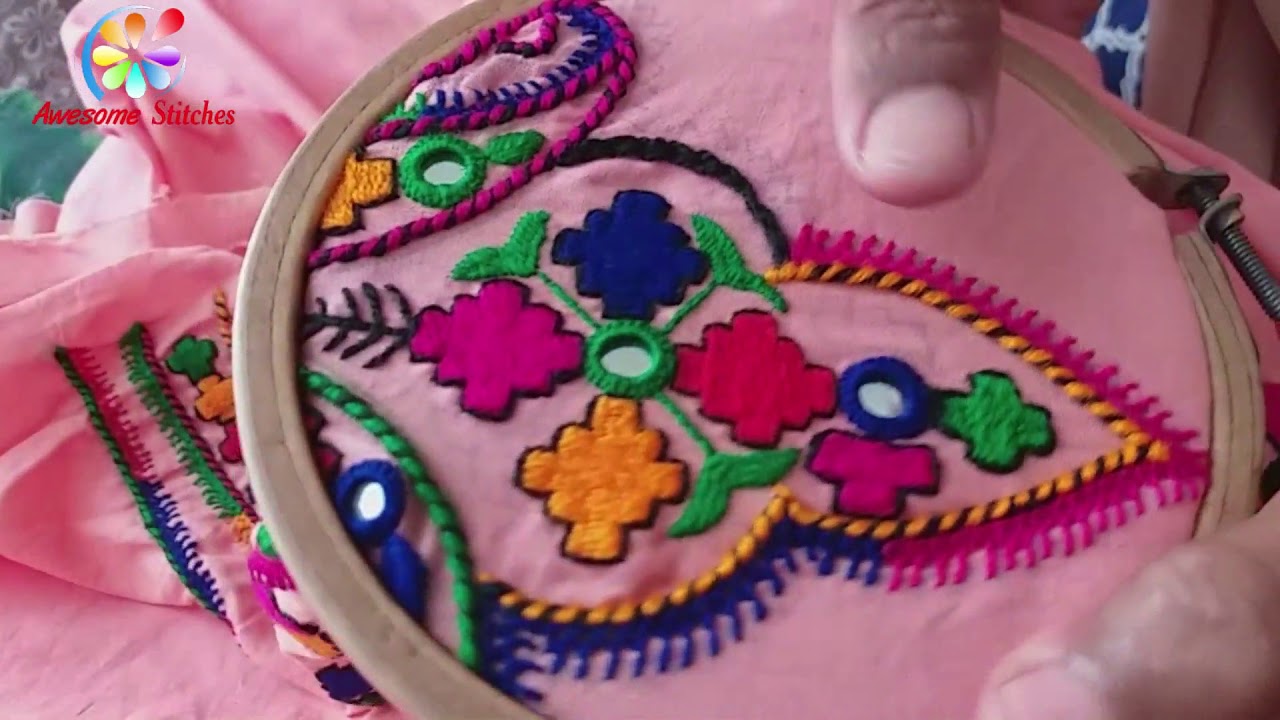 Hand Embroidery | Balochi design/Stitch | Part-2 | Awesome Stitches