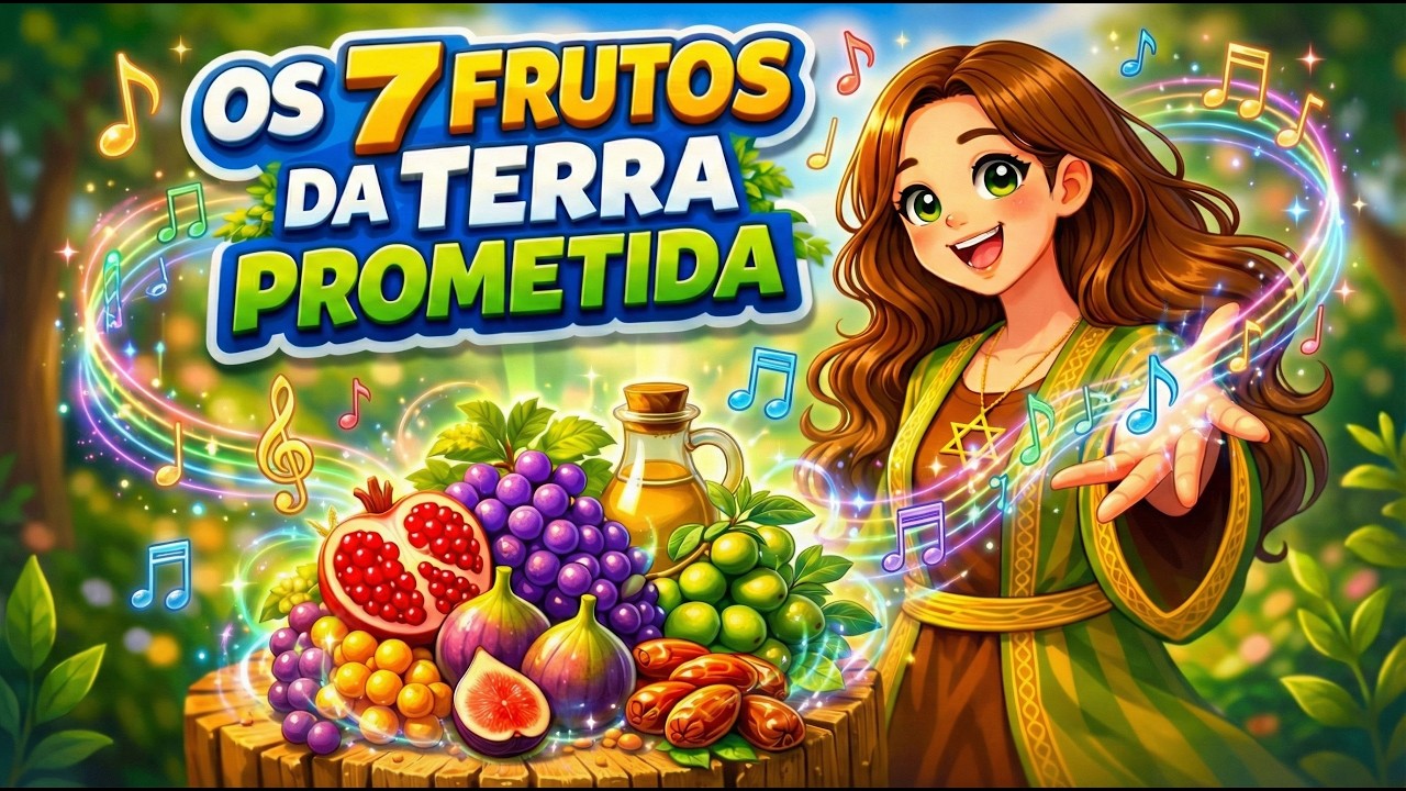 Morah Gabi e os Talmidim | Os Sete Frutos da Terra Prometida | Clipe animado infantil