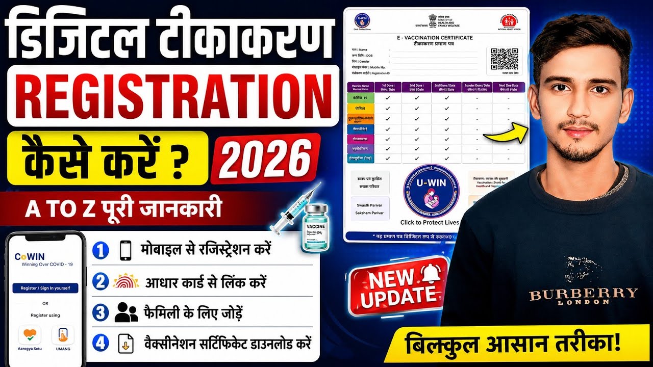 Digital Tikakaran Registration Kaise Kare 2026 | Vaccine Registration Online