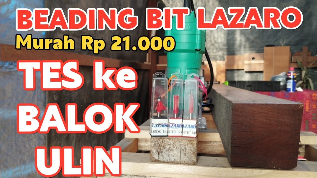 mata trimmer BEADING BIT LAZARO VS Kayu ULIN