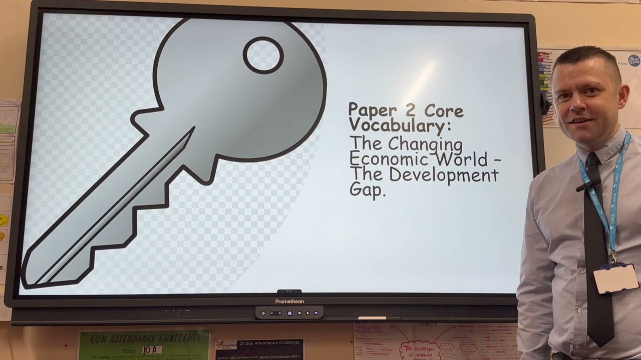 Development Gap Core Vocabulary - OMG Revision GCSE Geography 9-1