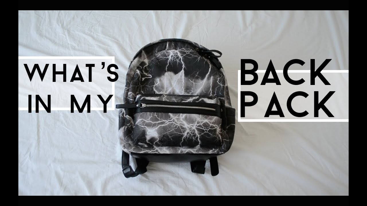 What's in my backpack?