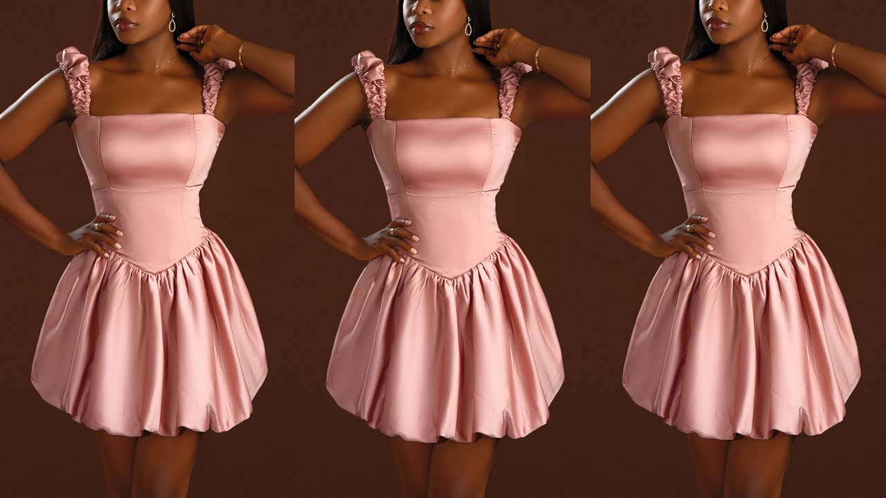 How I Made My Birthday Dress👗 || Cutting and Sewing Tutorial