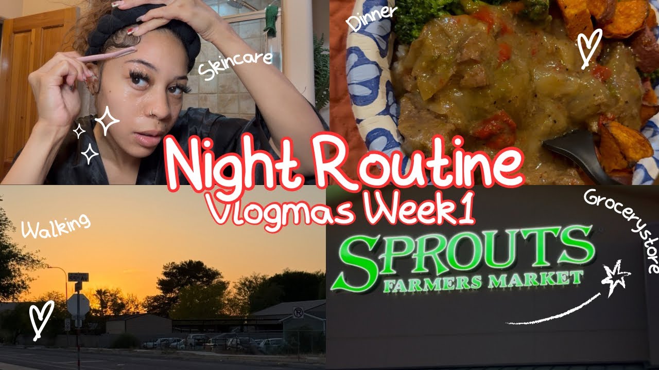 Come Unwind With Me Tonight 🌙✨ Evening Walk + Sprouts Run + Skin Glow Up 