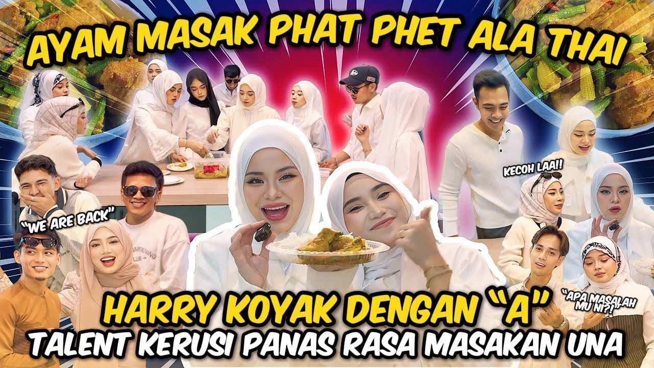 MASAKAN SPECIAL UNTUK TALENT BARU | KAK BELLA & ABE CHEATDAY SEBAB UNA MASAK SEDAP !! 