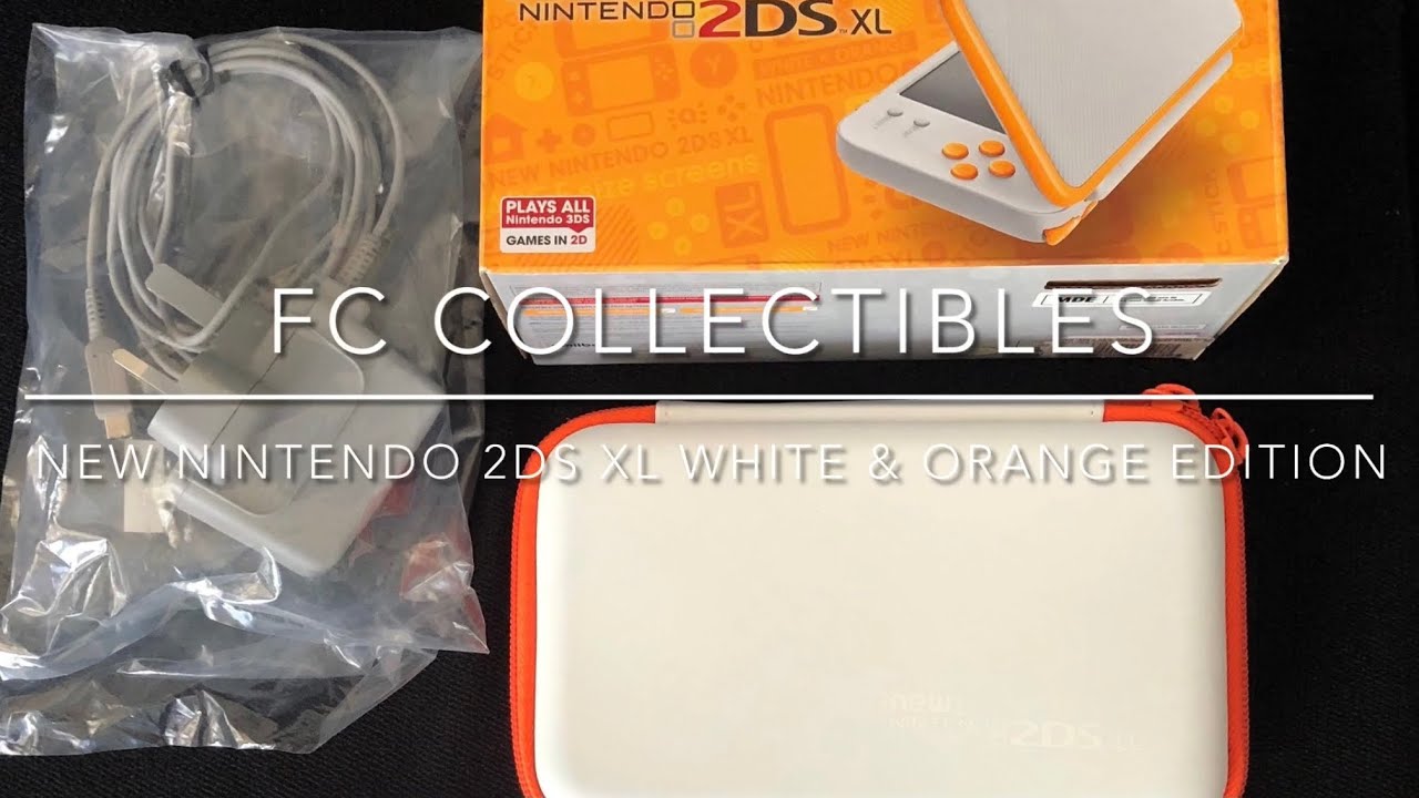 New Nintendo 2DS XL White & Orange Edition