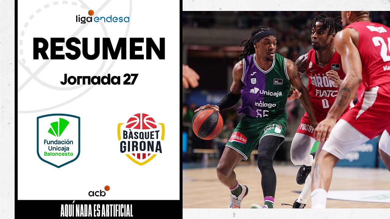 Unicaja - Bàsquet Girona (111-80) RESUMEN | Liga Endesa 2023-24