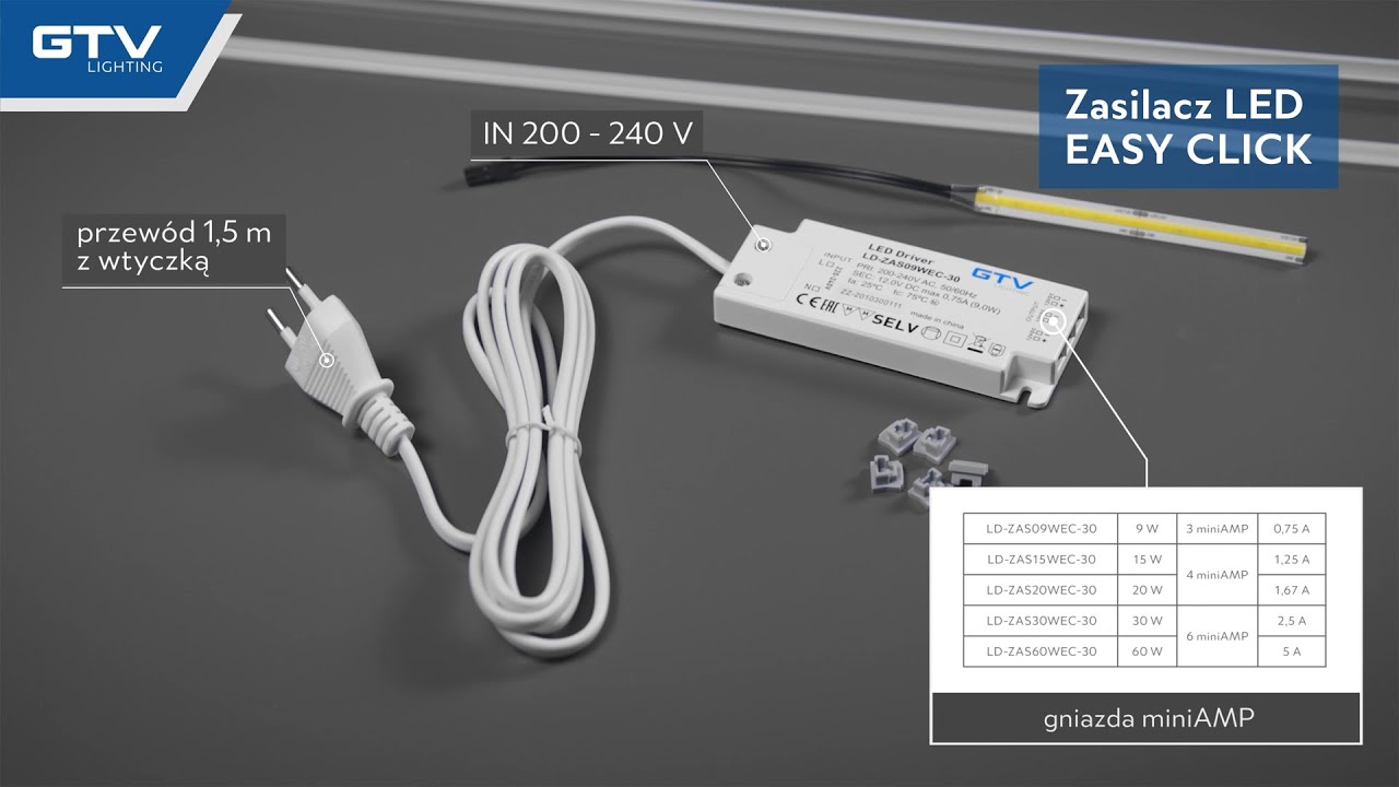 Zasilacze LED EASY CLICK