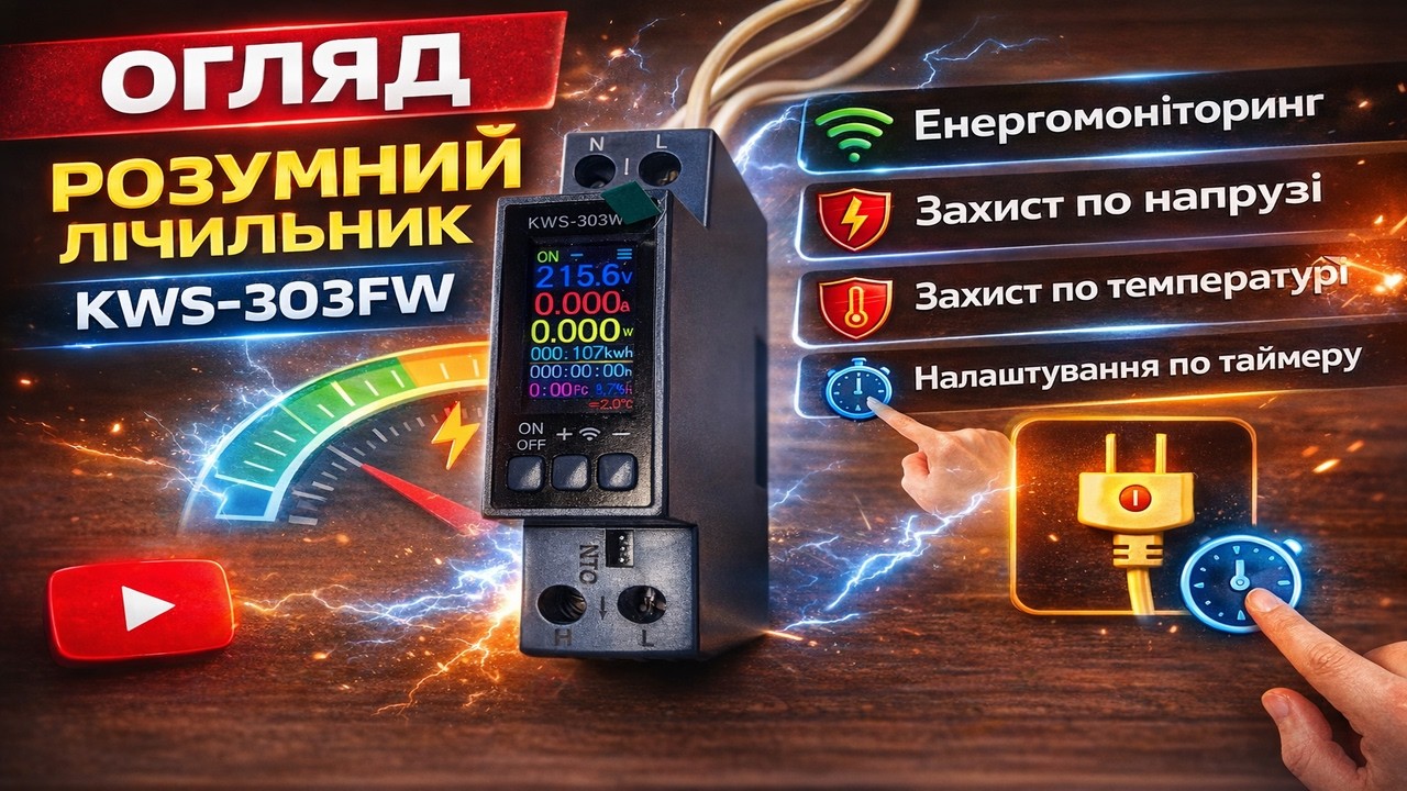 Огляд розумного лічильника KWS-303FW