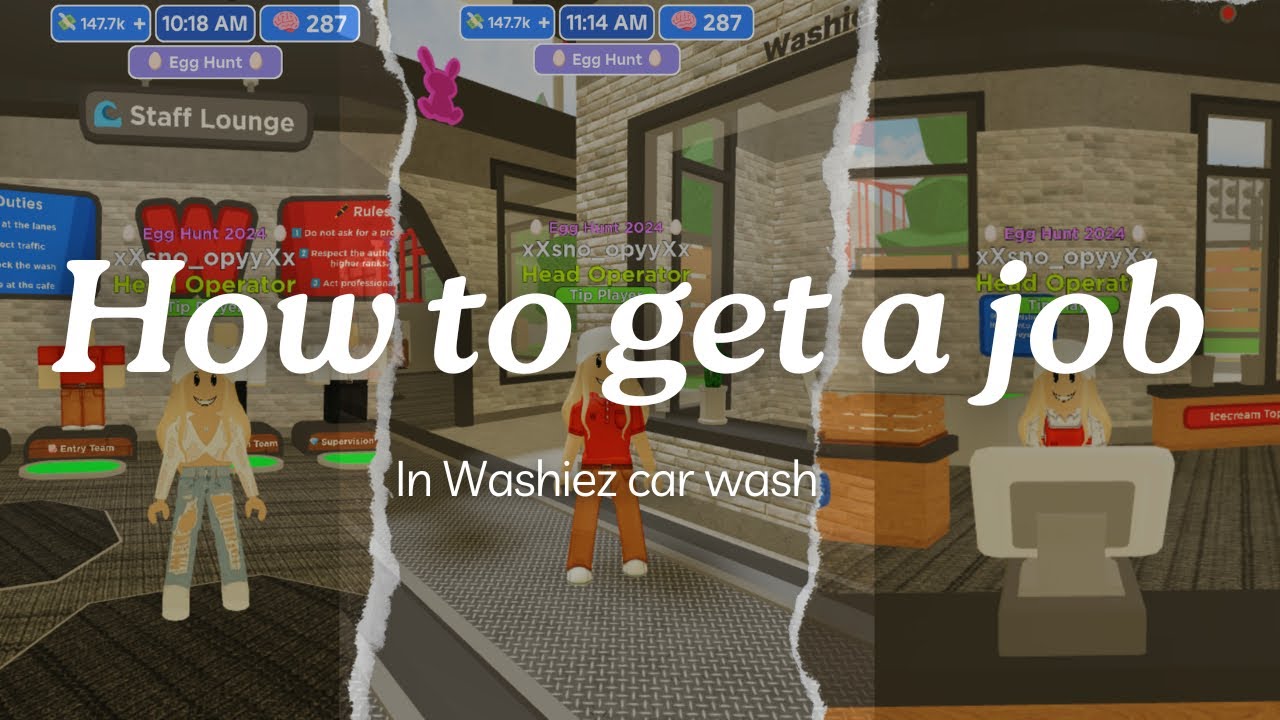 HOW TO GET A JOB AT WASHIEZ CAR WASH🚗🧽 | JJ-Roblox