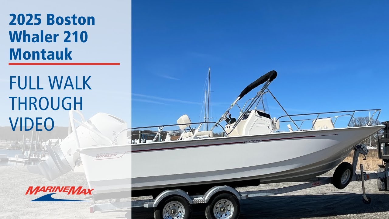 2025 Boston Whaler 210 Montauk Boat For Sale at MarineMax Wakefield, RI