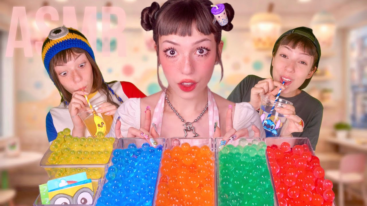ASMR FAKE BOBA TEA🧋A LOJA DE CHÁ DE BOLHA MAIS RELAXANTE DE TODAS 🫧