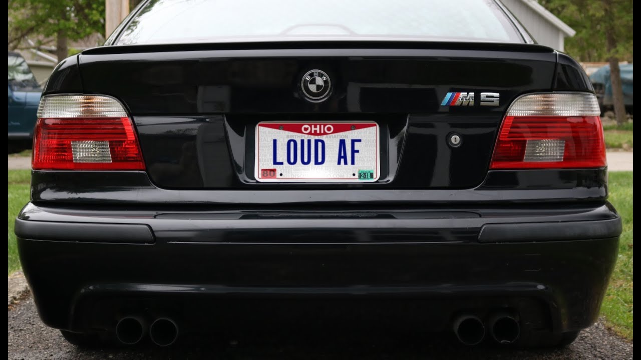 BMW E39 M5 Muffler Delete Before & After