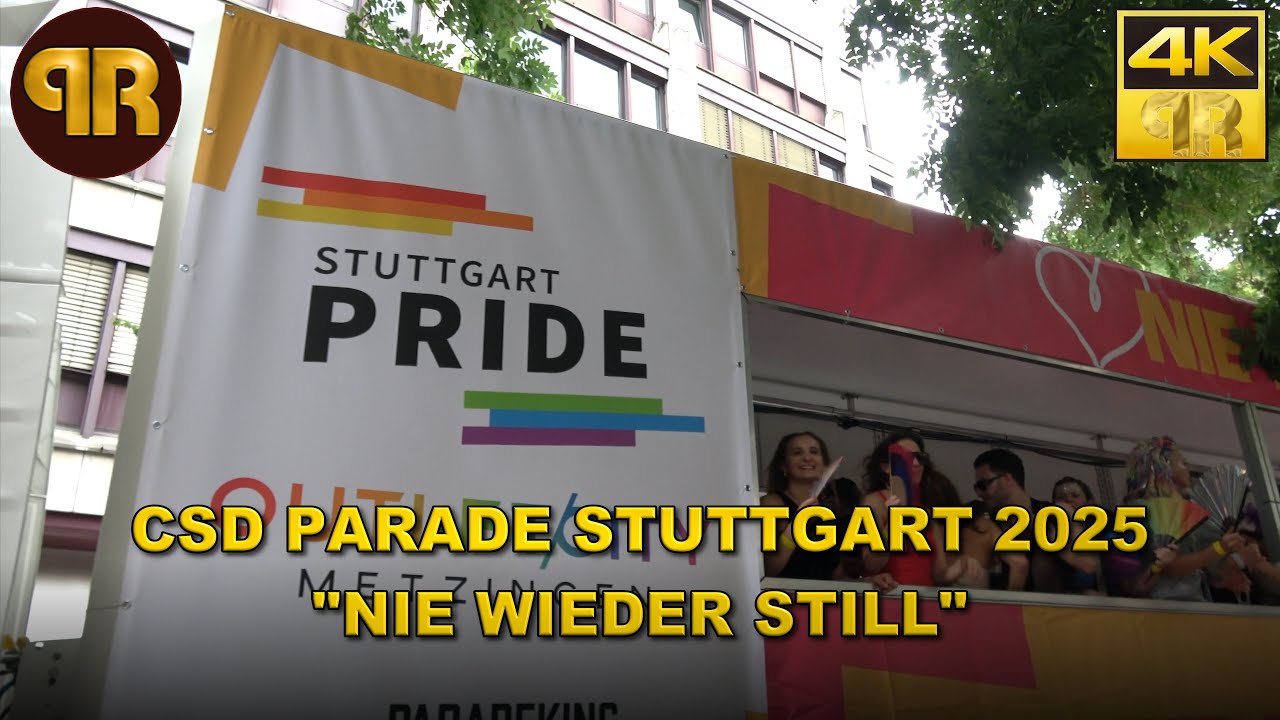 Stuttgart Pride 2025 [4K] CSD Parade - Nie wieder still!