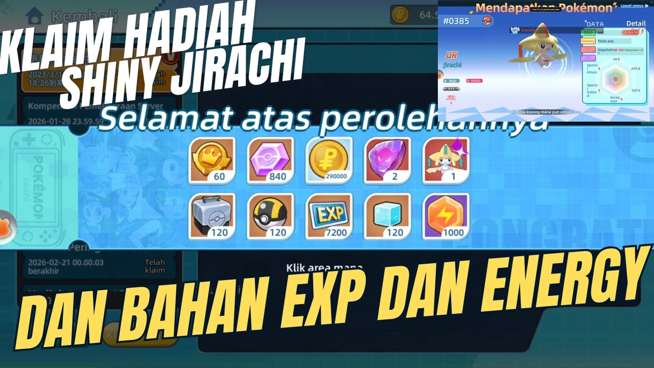 Klaim Hadiah Shiny Jirachi🔥ELF Explorer / Sprint Elf [ KuRo OP ]