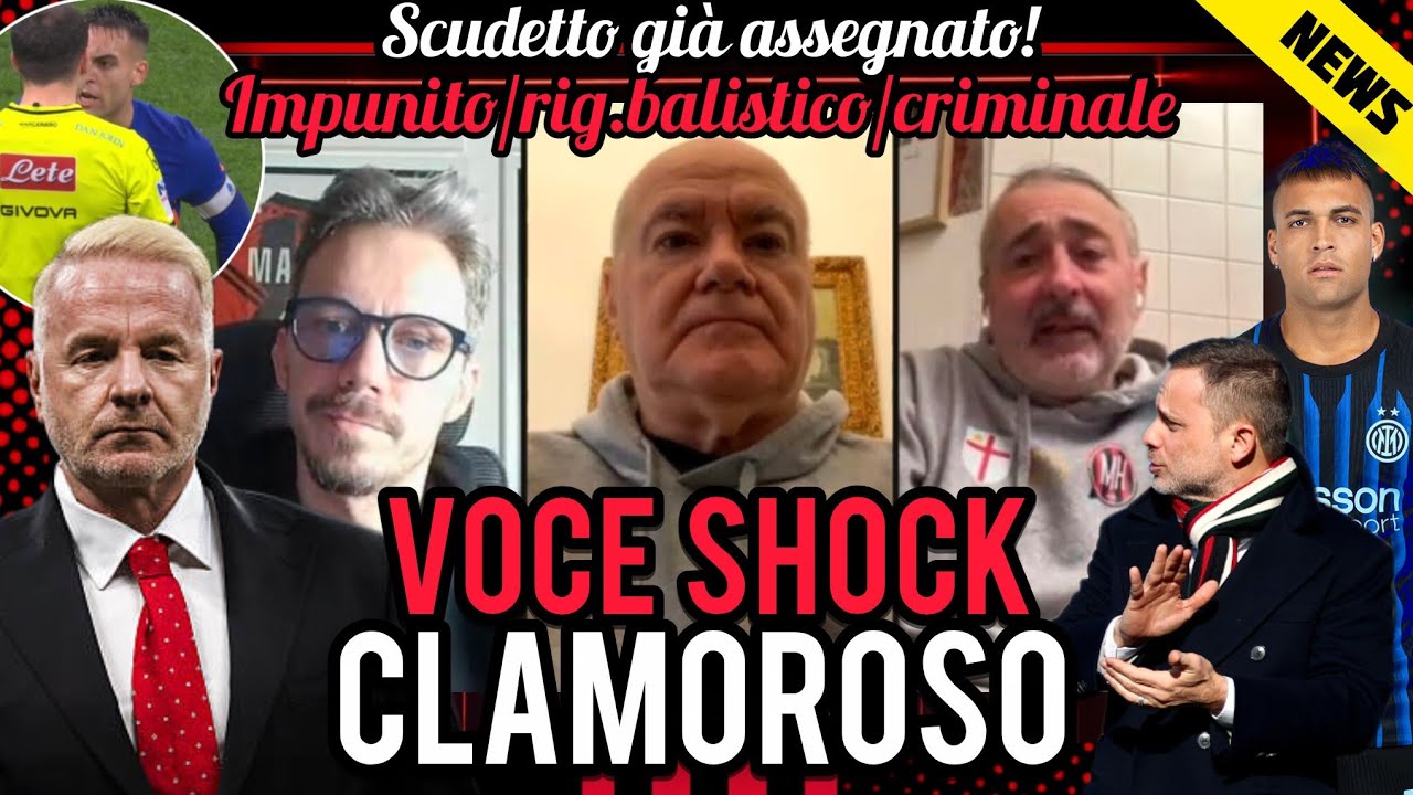 😱VOCE SHOCK😡FOLLIA📌SCUDETTO ASSEGNATO😈IMPUNITO🤚COME TI PERMETTI⚠️DELINQUENTE👍ARRIVA😅RIGORE BALISTICO