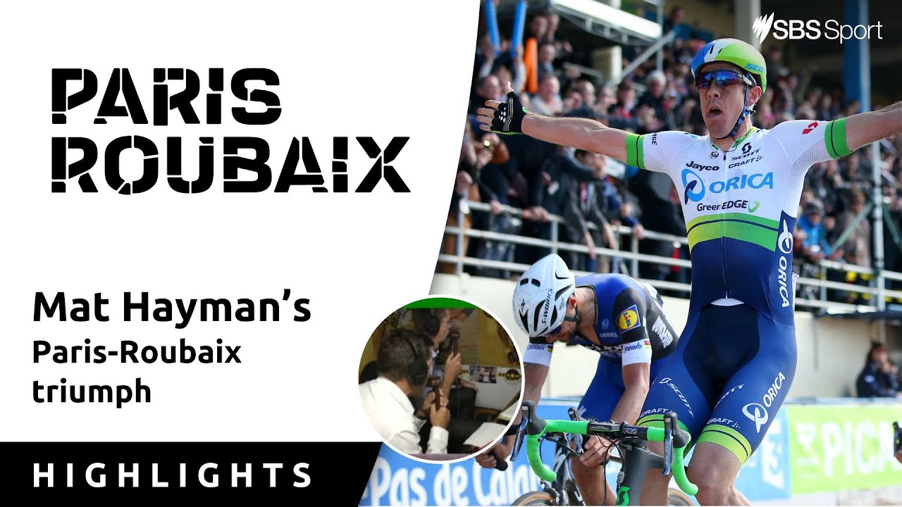 Aussie commentators loving Mat Hayman's Paris-Roubaix win