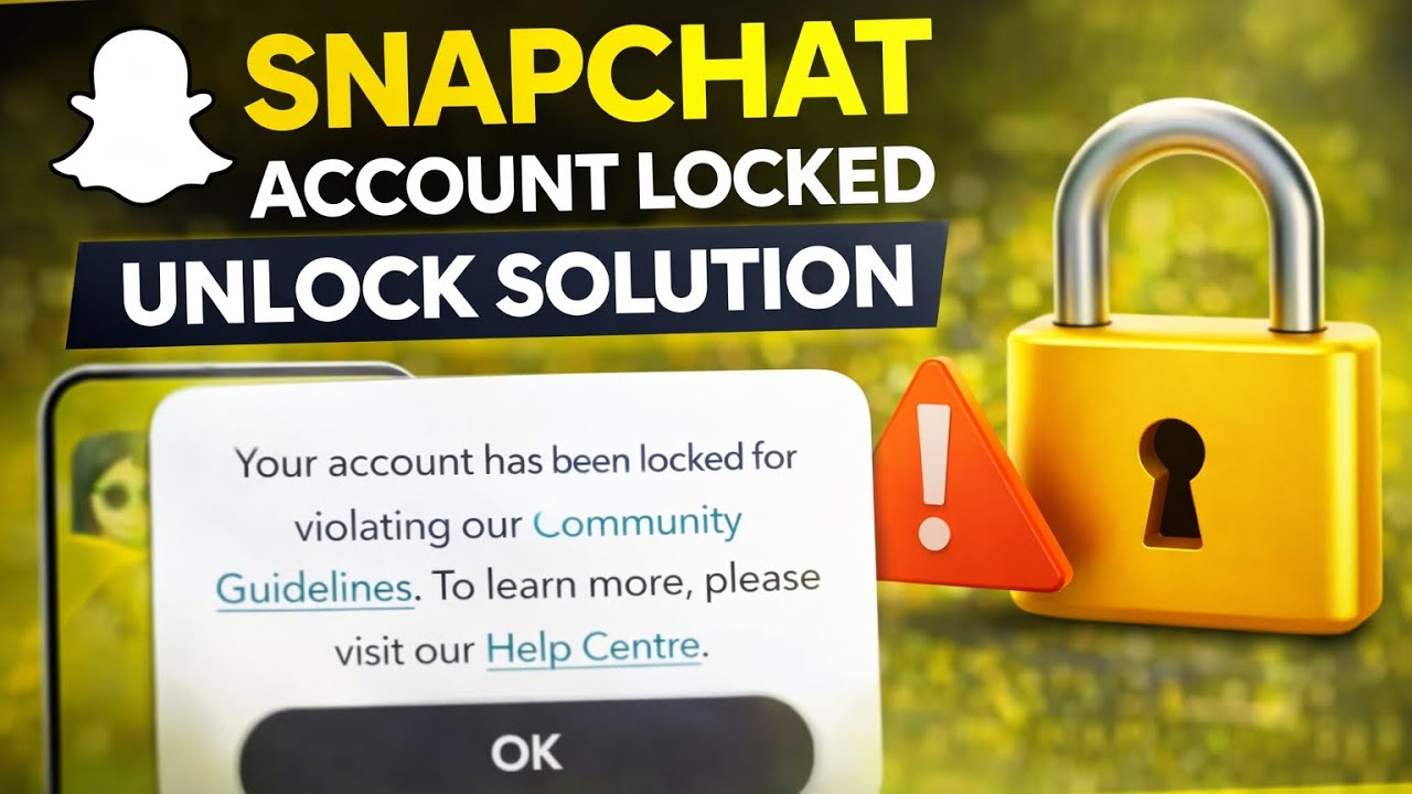 Snapchat Account Locked Problem Solution 😱 | Snapchat Account Unlock Kaise Kare 2025