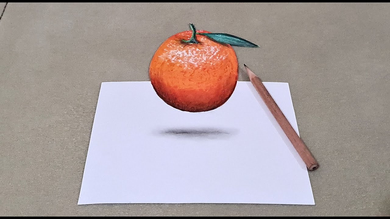 3d drawing illusion on paper for beginners