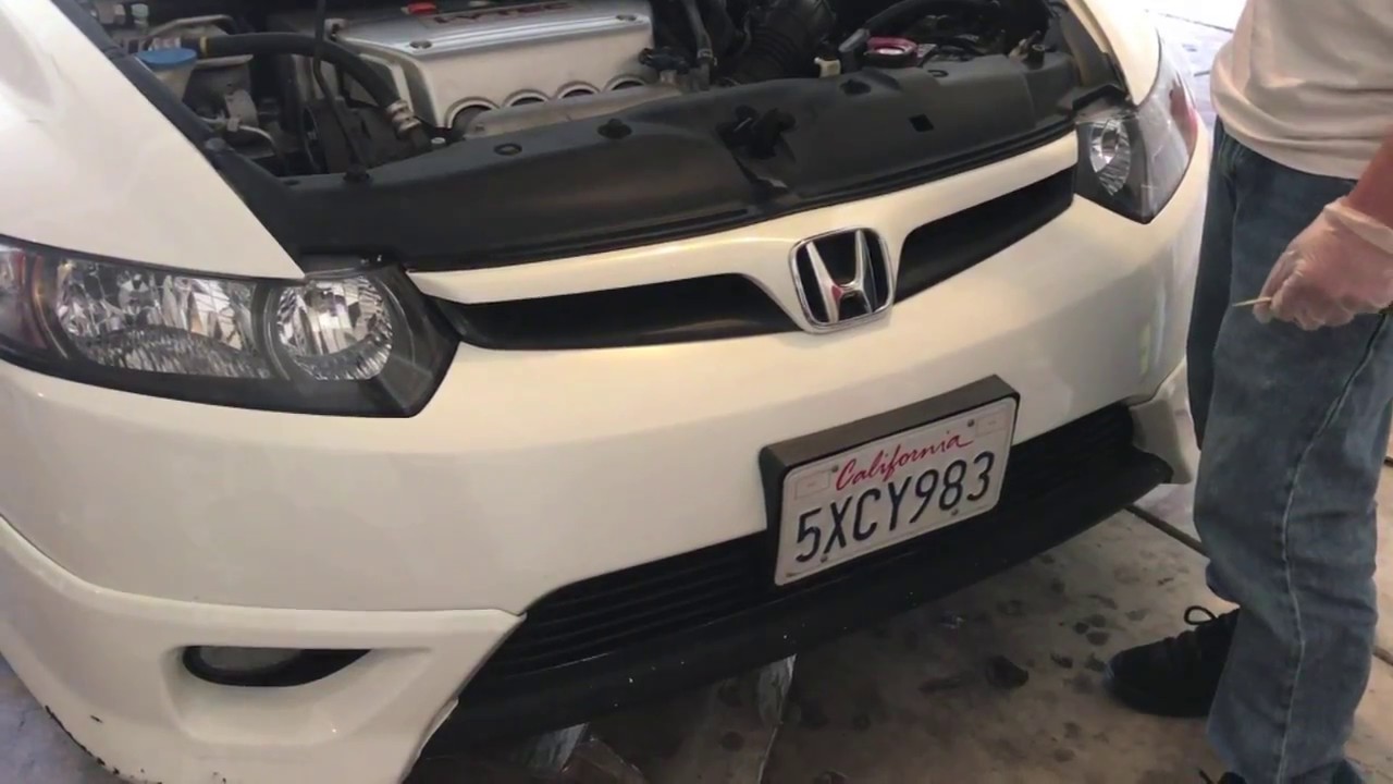 2006-2008 Honda Civic Si - How To Replace A Broken Foglight Lense