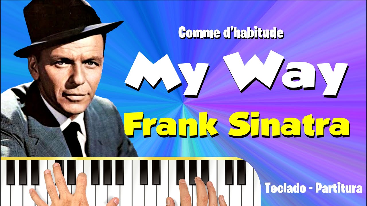 My way (Comme d'habitude) Frank Sinatra piano tutorial sheet music partitura Claude Jacques