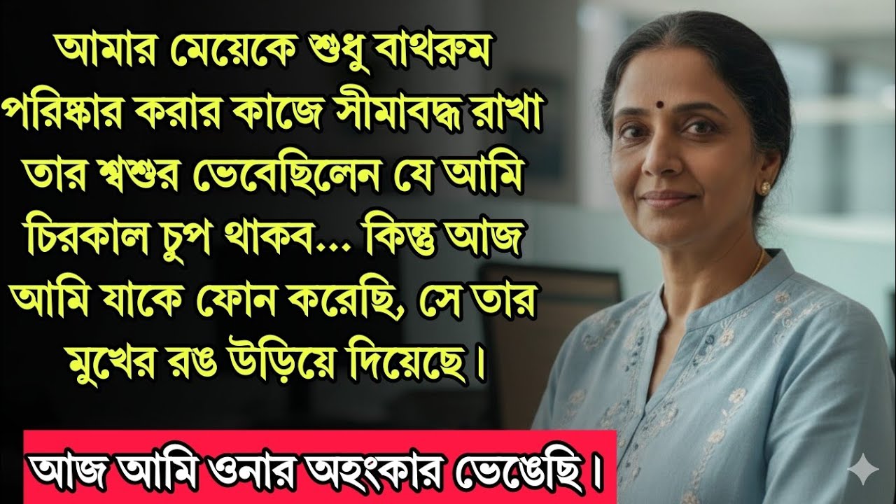 আমি আমার মেয়েকে বাথরুম পরিষ্কার করতে ধরে ফেলেছি, তার শ্বশুর হেসে বললেন, ও কেবল এটাই পারে.. তারপর...