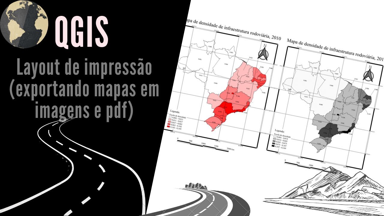QGIS - Layout de impressão (exportando mapas em imagens e pdf)