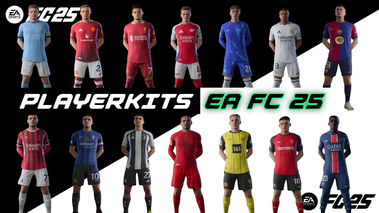 NEW!! Full Playerkits EA FC 25 for Fifa 16 Mobile | EPL, LIGUE 1, BUNDESLIGA, SERIE A, LA LIGA | HD