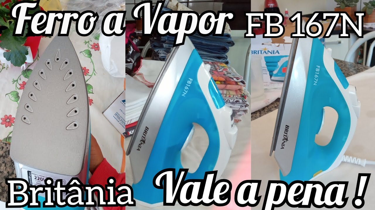 UNBOXING-FERRO A VAPOR E SECO  BRITÂNIA FB167N| VALE A PENA ? PRIMEIRO USO