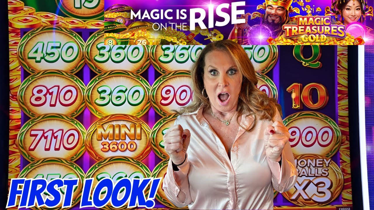 I Kept Playing And THIS HAPPENED! New Magic Treasures Gold Slot Machine!