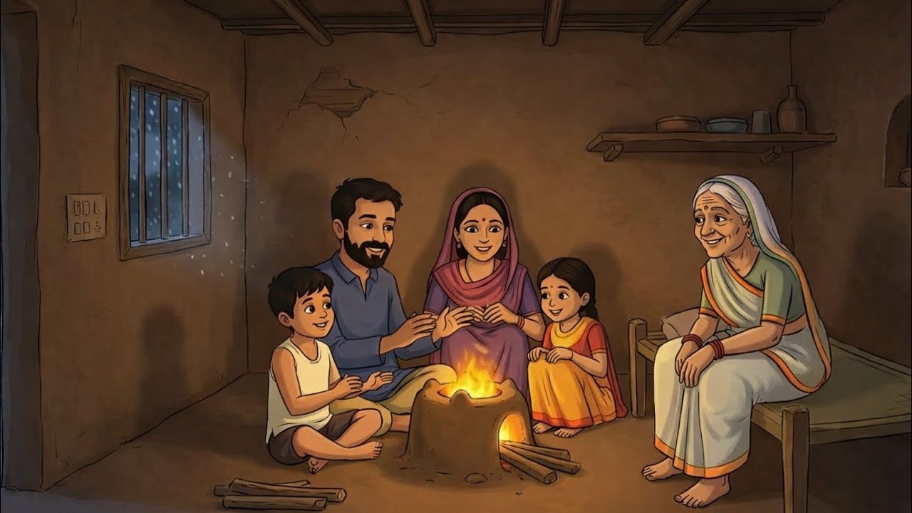भयंकर ठंड में बारिश का कहर | ठंड का कहर हिंदी कहानी | thand ka kahar hindi story | Bhusra Toon