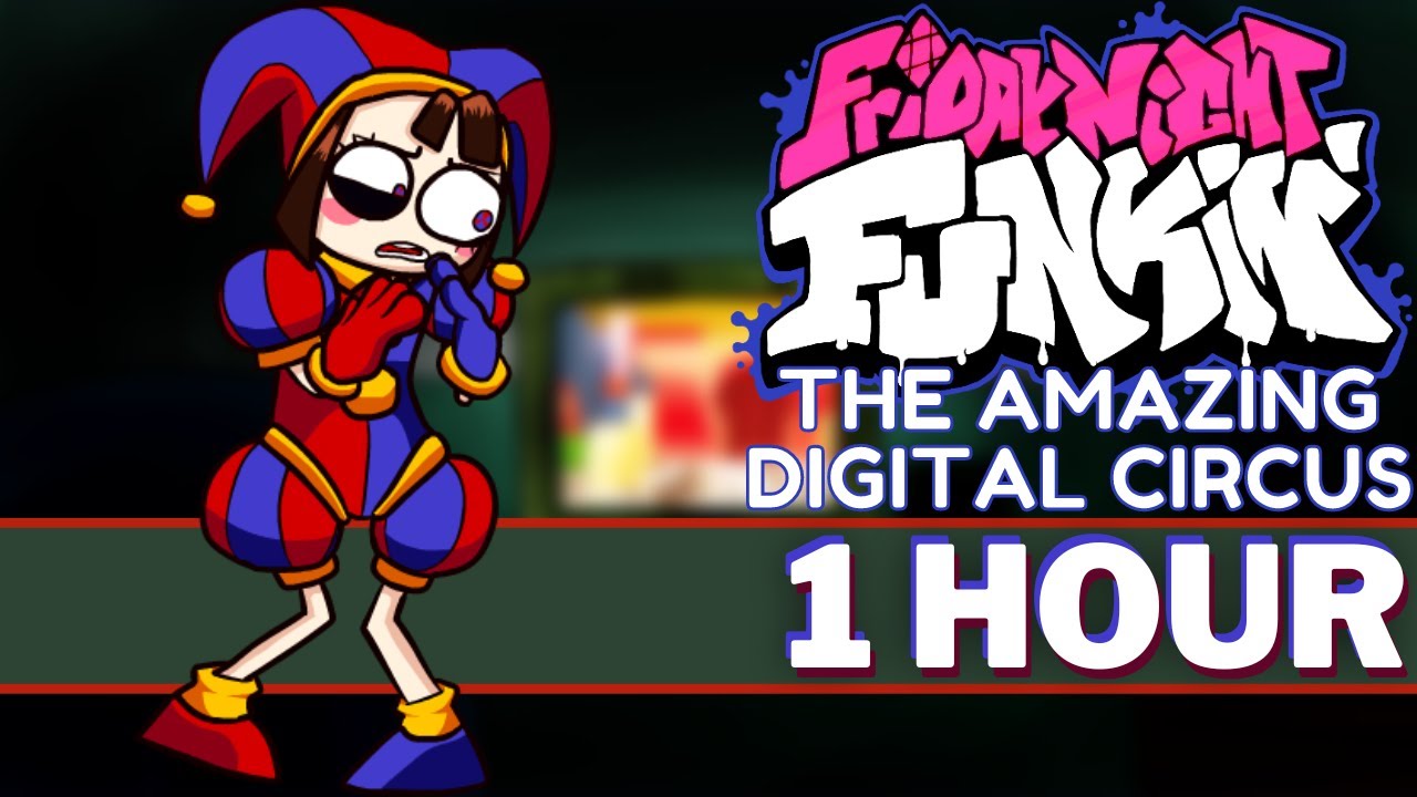 VIRTUAL INSANITY - FNF 1 HOUR SONG Perfect Loop (The Amazing Digital Circus Pilot I Vs Pomni)
