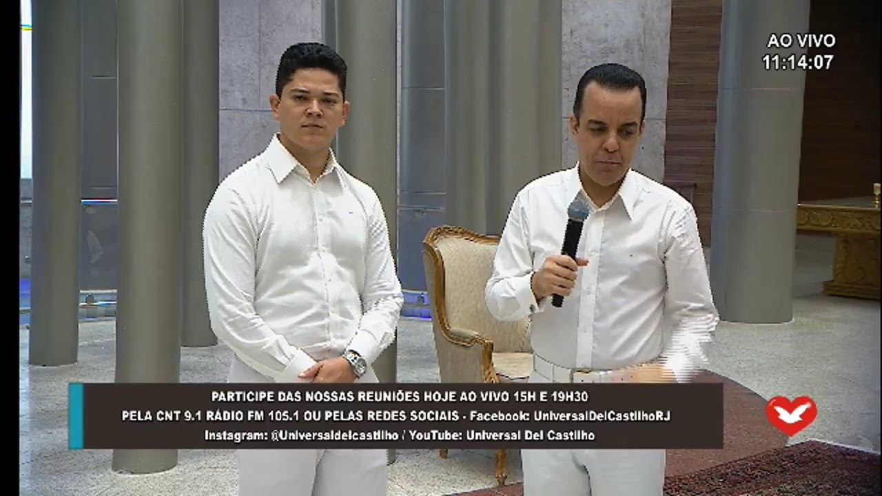 ACOMPANHE AGORA A SESSÃO DO DESCARREGO NO SEU LAR COM O BISPO FRANCISCO DECOTHÉ, ÁS 10h00.