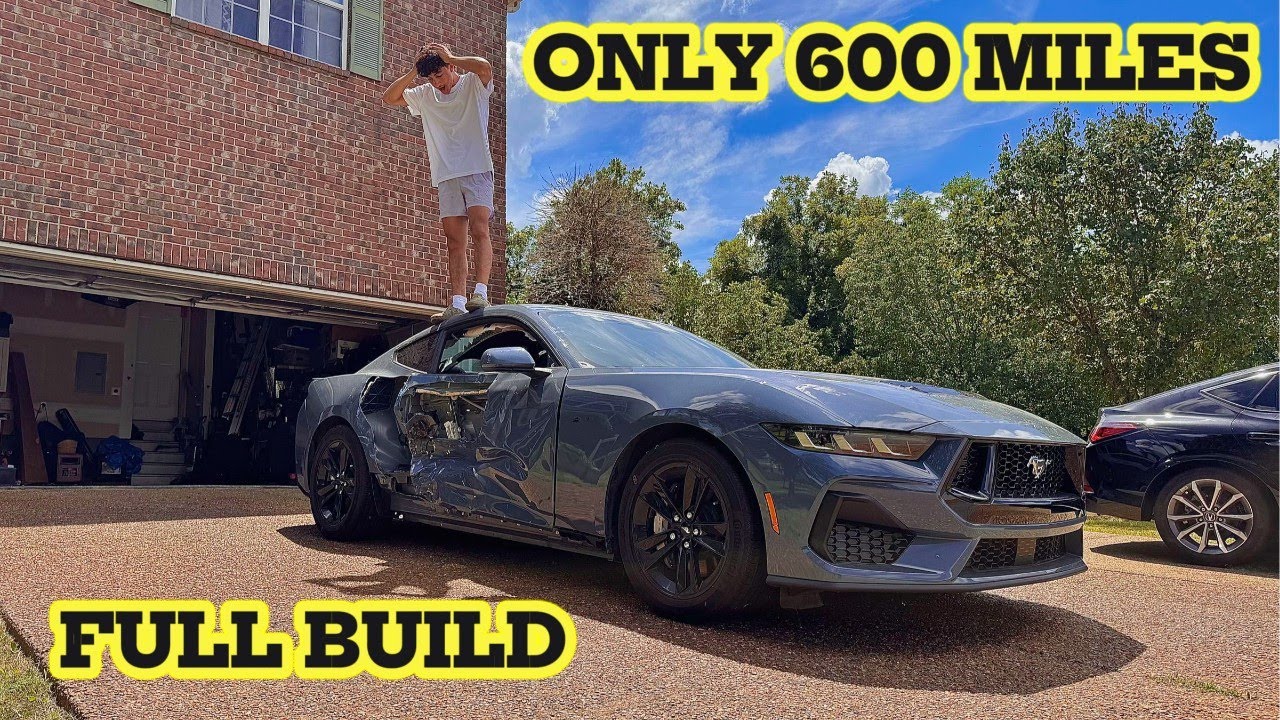 Восстановление разбитого Mustang GT 2025 года за 12 минут!