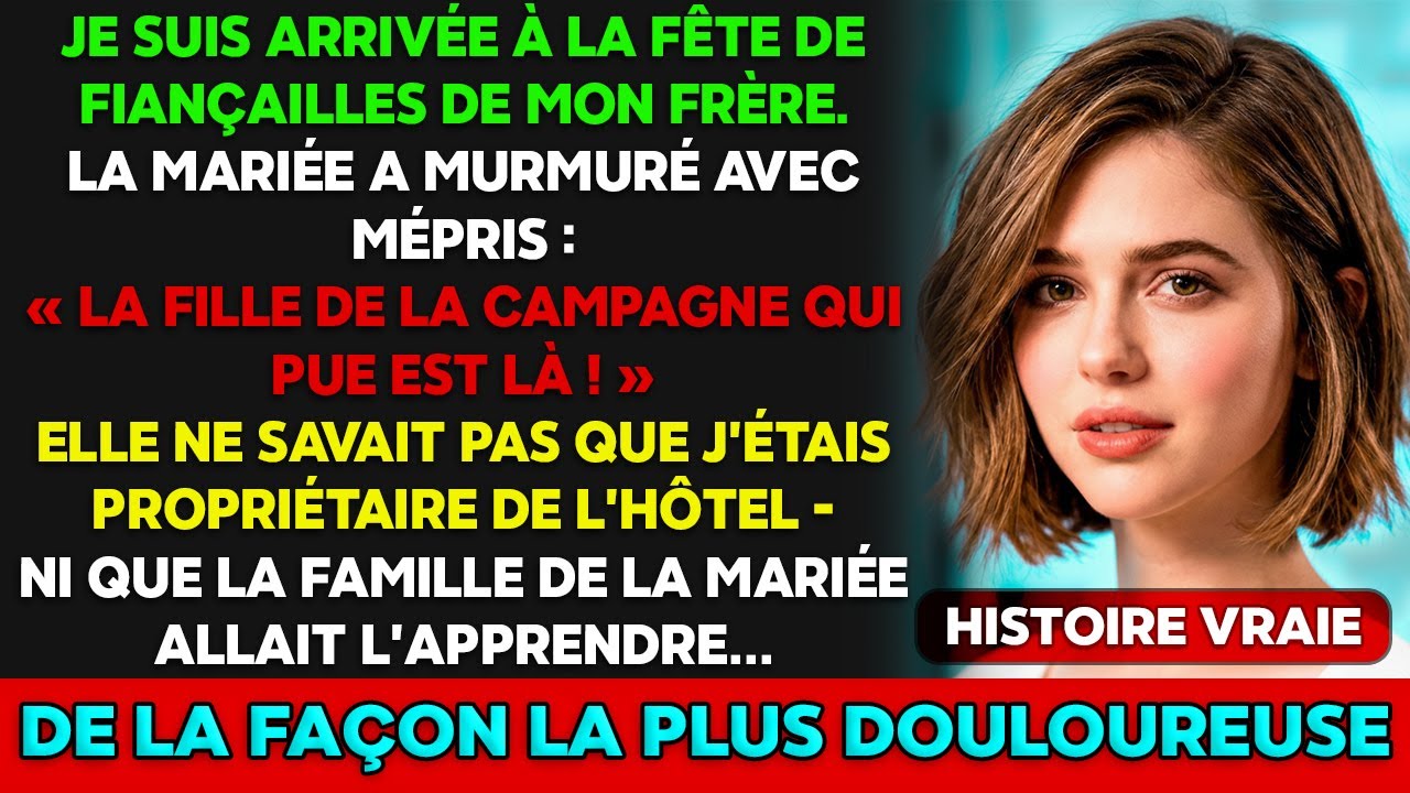 Ils m'ont moquée aux fiançailles de mon frère – puis j'ai révélé que je possède cet hôtel et...