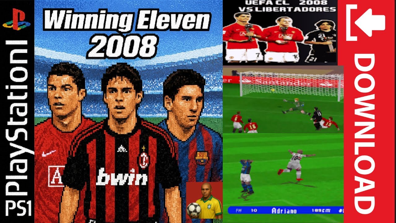 Winning Eleven 2008 PS1 (MOD) | Champions League vs Libertadores | Narrado por John Kabira POR IA