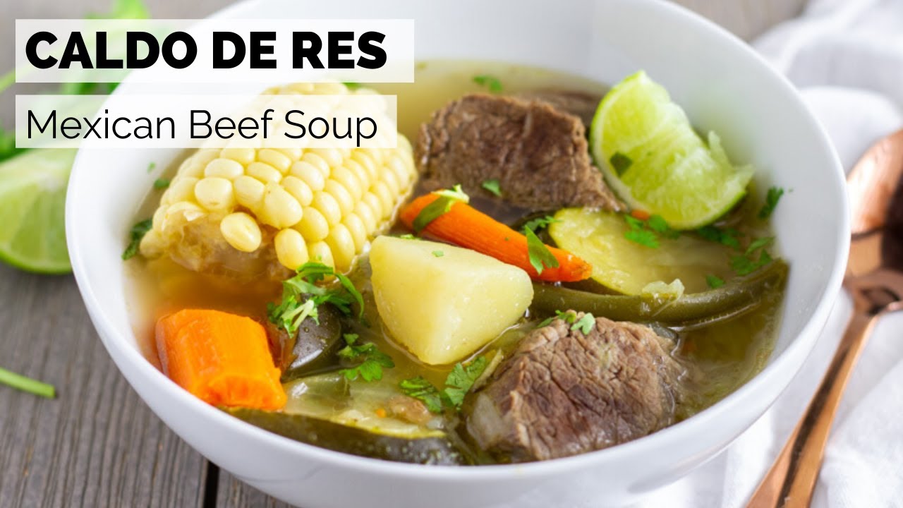 Caldo de Res- Mexican Beef Soup made in the Instant Pot