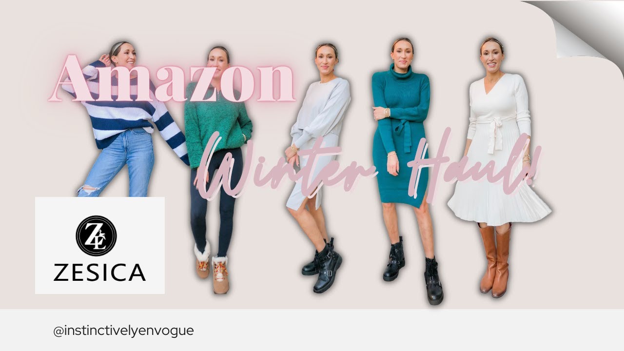 2022/2023 Amazon Winter Fashion Try-On Haul / Featuring ZESICA