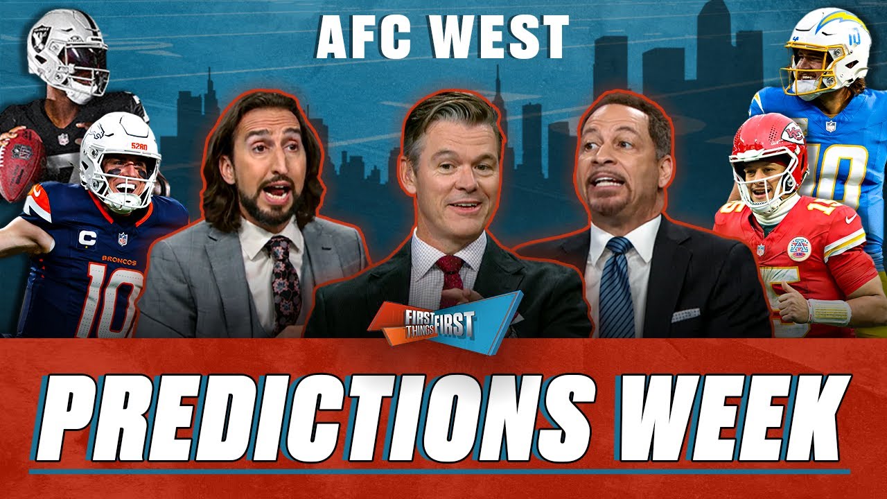 AFC West: Nick, Brou predict who finishes behind division winner Chiefs | FIRST THINGS FIRST