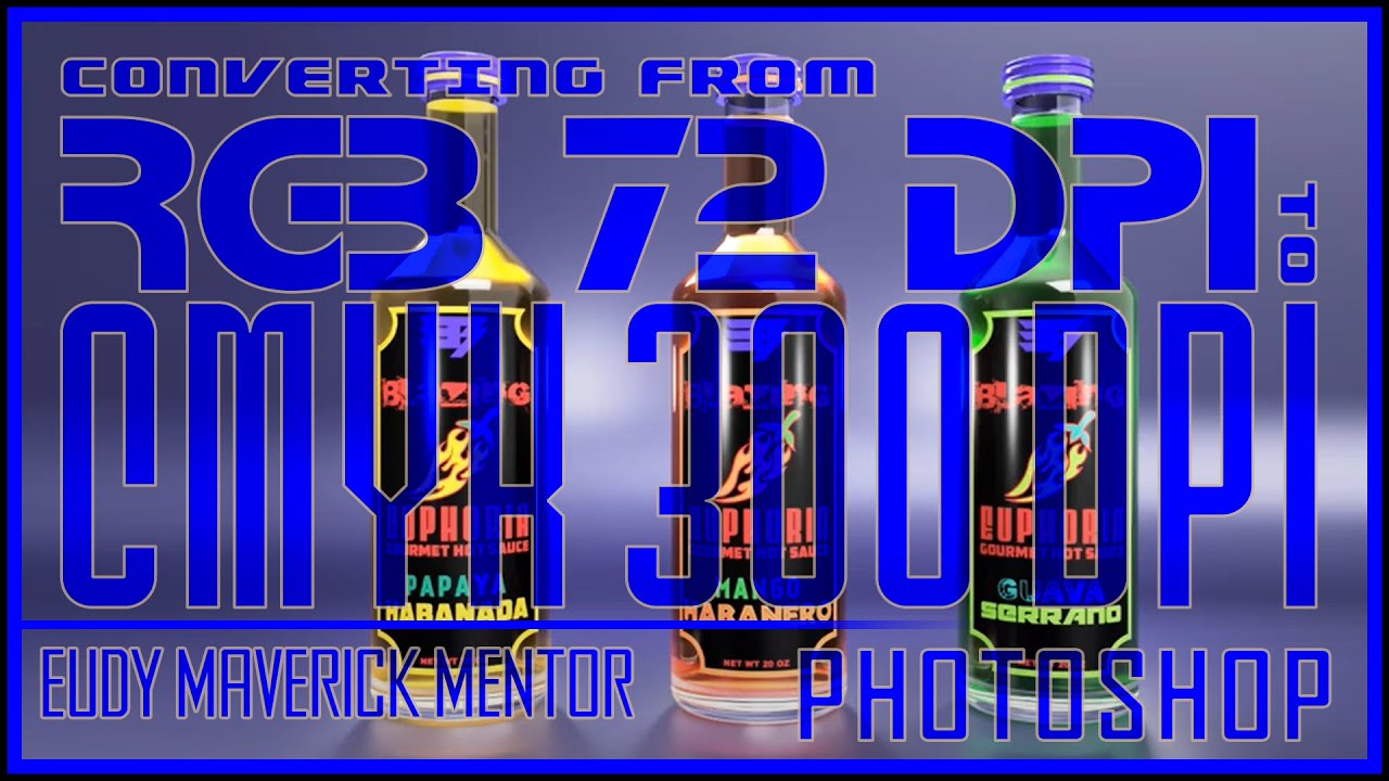 Converting from RGB 72 DPI to CMYK 300 DPI for Printing