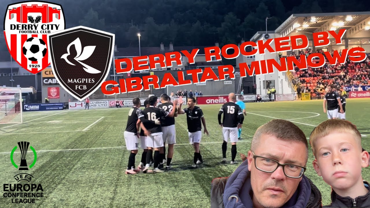 DERRY V MAGPIES | CITY OUT OF EUROPE | SHOCK | RED CARD ANGUISH | UEFA EUROPA LEAGUE VLOG
