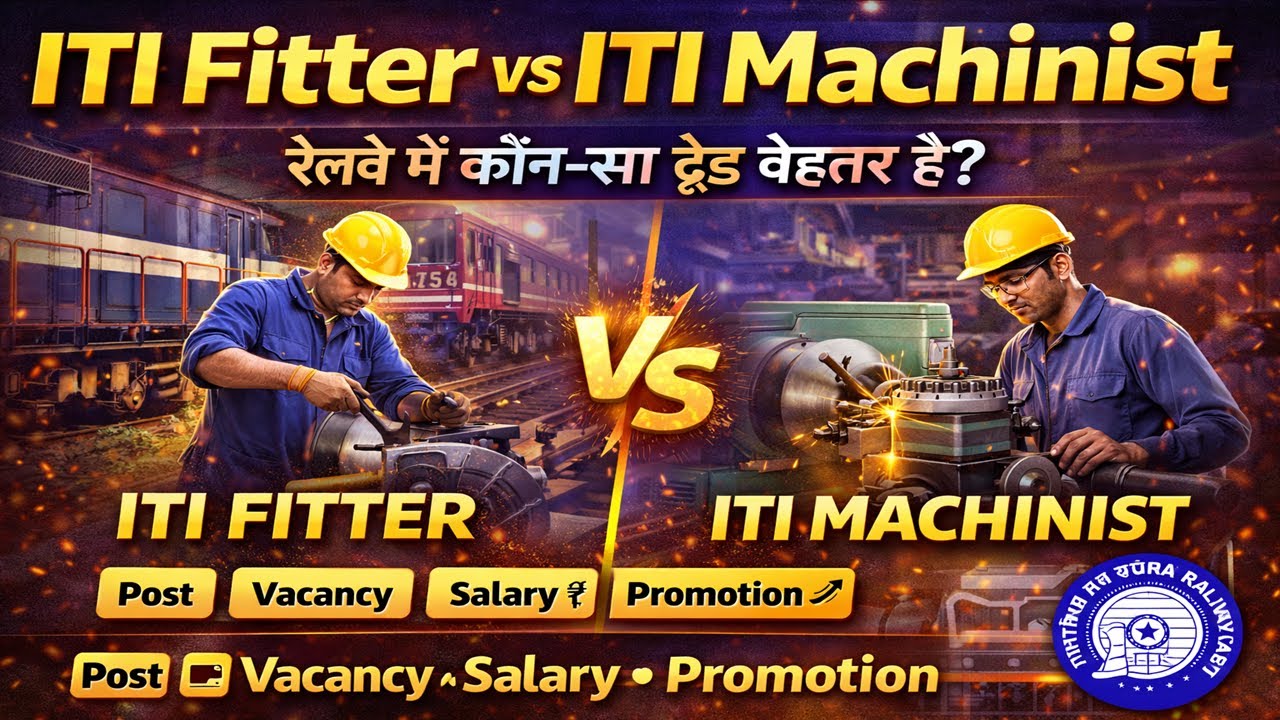 ITI Fitter vs ITI Machinist | कौन-सा ट्रेड बेहतर है ? 🔥 कौन-सा ट्रेड चुनें  | Job, Salary & Scope